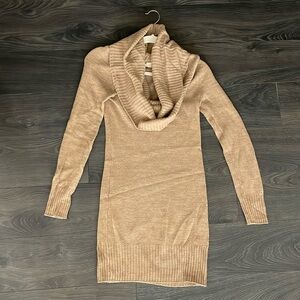 Tan long sleeve dress